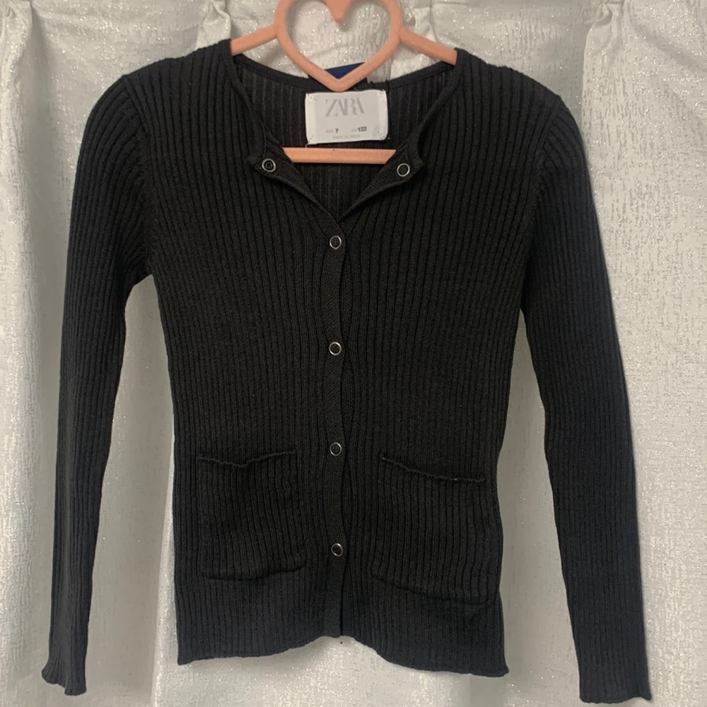 Girls sz 7 button up cardigan sweater